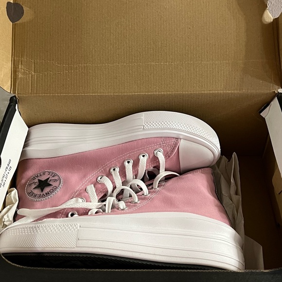 Converse Move Hi Lotus Pink/Blk/White US8 UK6 EUR39 Sold Out! BNIB - Picture 3 of 4